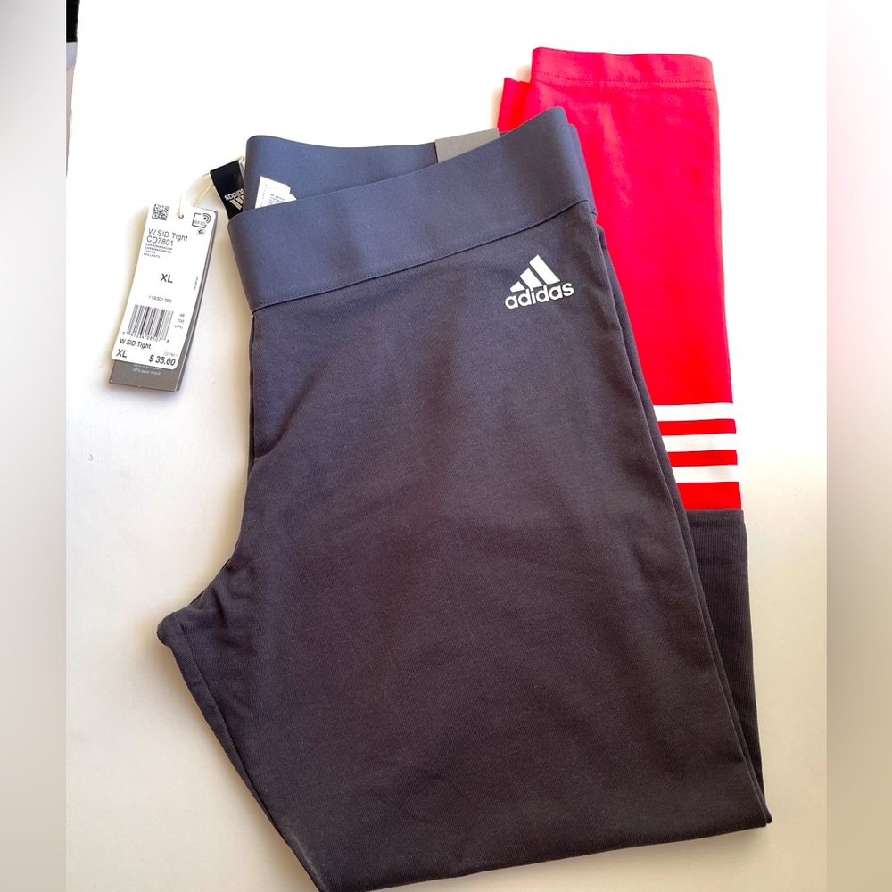 Adidas Grey Running Tights XL NWT